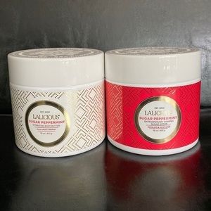 Lalicious Sugar Peppermint Set - Sugar Scrub and Body Butter (New, Unopened)